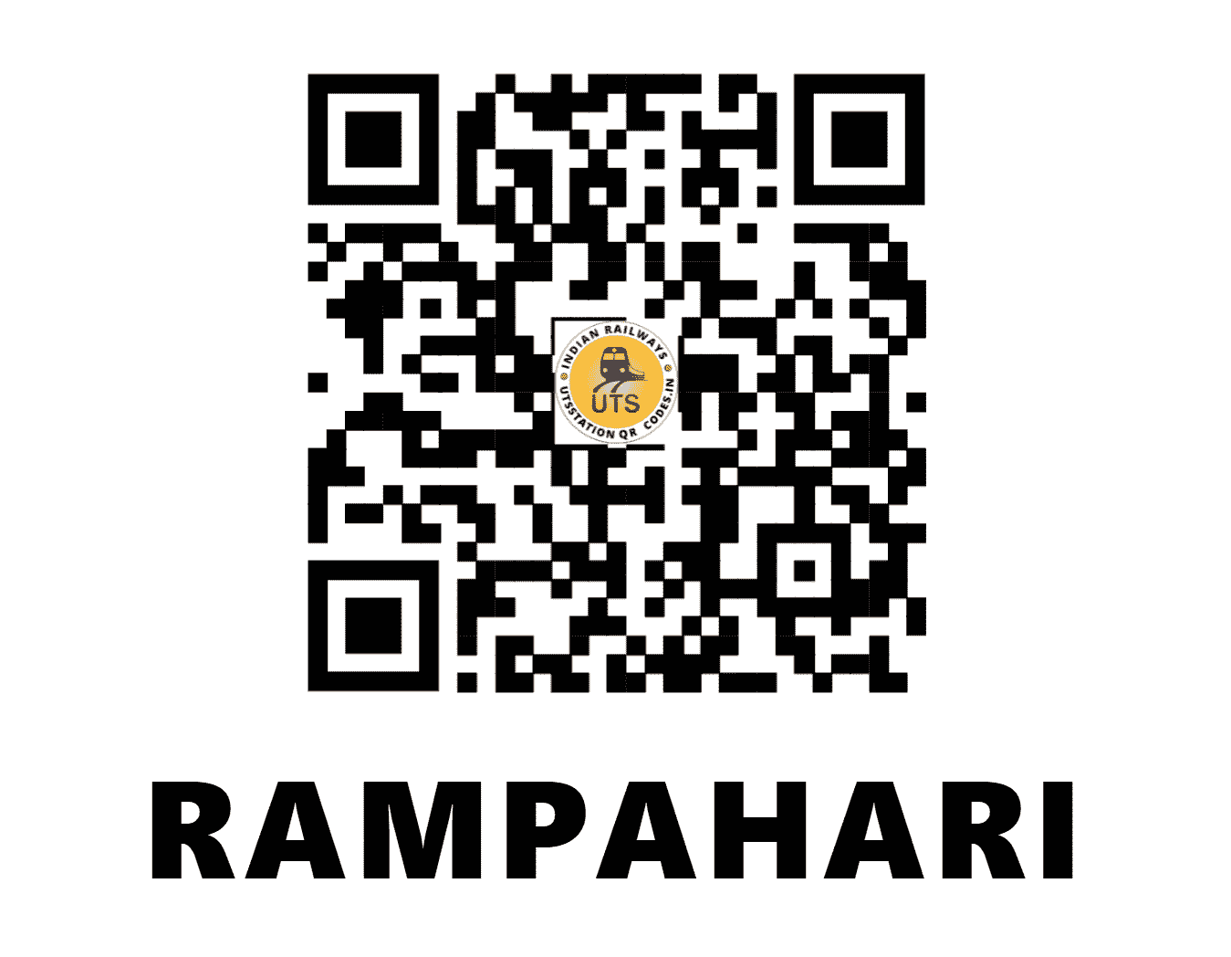 UTS QR Code for RAMPAHARI - RMPH (NC - MADHYA PRADESH)